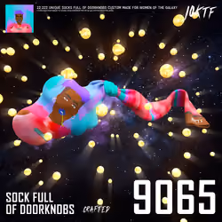 Galaxy Sock Full of Doorknobs #9065