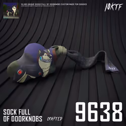 Kennel Sock Full of Doorknobs #9638