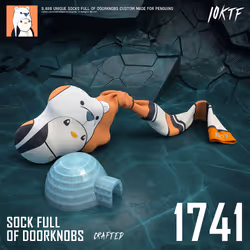 Pudgy Sock Full of Doorknobs #1741