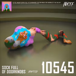Galaxy Sock Full of Doorknobs #10545
