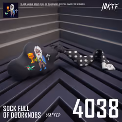 Wizard Sock Full of Doorknobs #4038