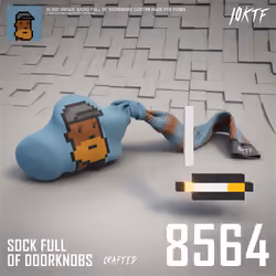 Punk Sock Full of Doorknobs #8564