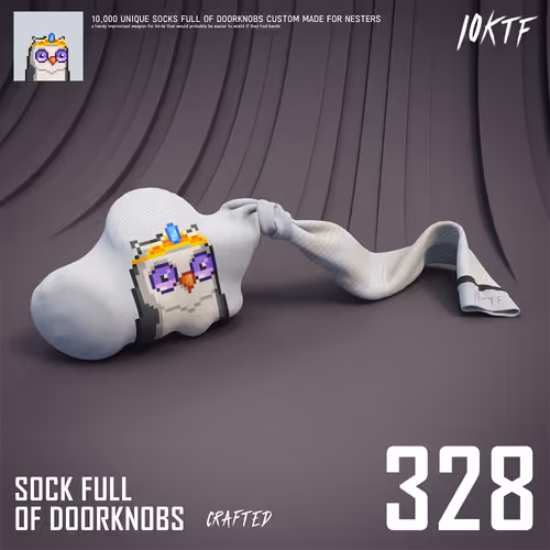 Moonbird Sock Full of Doorknobs #328