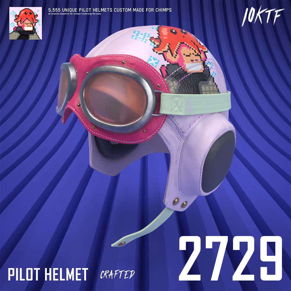Chimp Pilot Helmet #2729