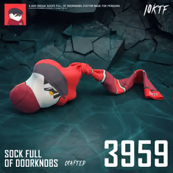 Pudgy Sock Full of Doorknobs #3959