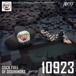 Wolf Sock Full of Doorknobs #10923
