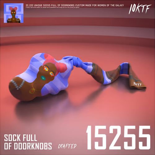 Galaxy Sock Full of Doorknobs #15255