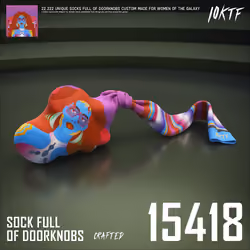 Galaxy Sock Full of Doorknobs #15418