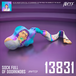 Galaxy Sock Full of Doorknobs #13831