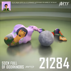Galaxy Sock Full of Doorknobs #21284