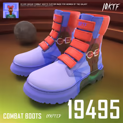 Galaxy Combat Boots #19495