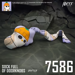 Pudgy Sock Full of Doorknobs #7586