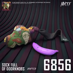 Kennel Sock Full of Doorknobs #6856