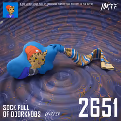Gutter Sock Full of Doorknobs #2651