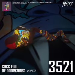 Mutant Sock Full of Doorknobs #3521
