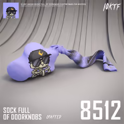 Moonbird Sock Full of Doorknobs #8512