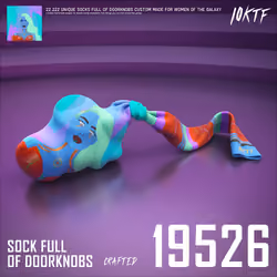 Galaxy Sock Full of Doorknobs #19526