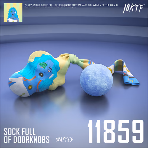 Galaxy Sock Full of Doorknobs #11859
