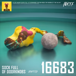 Galaxy Sock Full of Doorknobs #16683