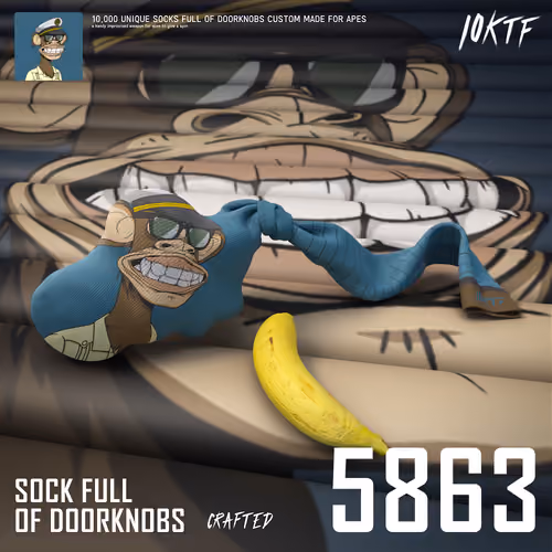 Ape Sock Full of Doorknobs #5863