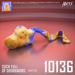 Galaxy Sock Full of Doorknobs #10136