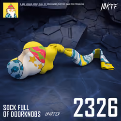 Pudgy Sock Full of Doorknobs #2326