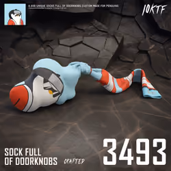 Pudgy Sock Full of Doorknobs #3493