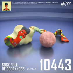 Galaxy Sock Full of Doorknobs #10443