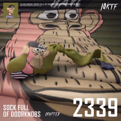 Ape Sock Full of Doorknobs #2339