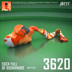 Galaxy Sock Full of Doorknobs #3620