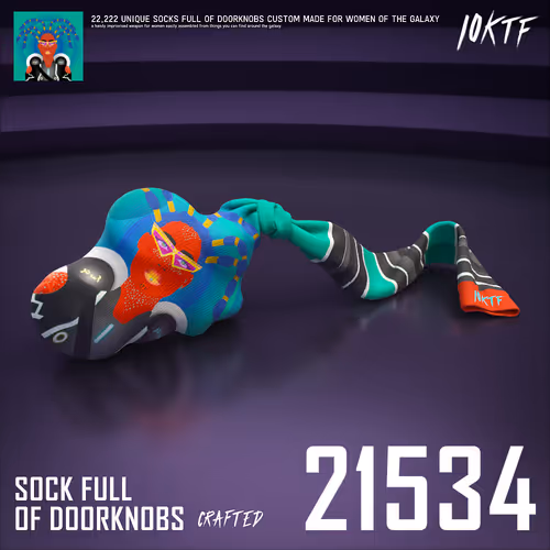 Galaxy Sock Full of Doorknobs #21534