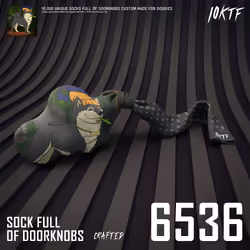 Kennel Sock Full of Doorknobs #6536