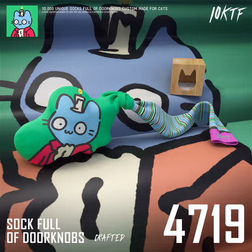 Cool Sock Full of Doorknobs #4719