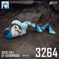 Pudgy Sock Full of Doorknobs #3264