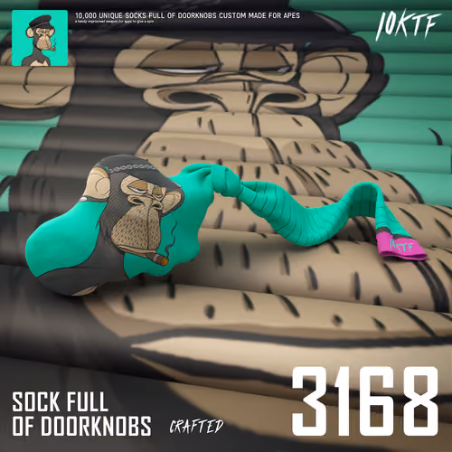 Ape Sock Full of Doorknobs #3168