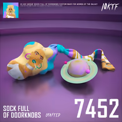 Galaxy Sock Full of Doorknobs #7452