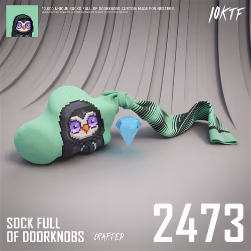 Moonbird Sock Full of Doorknobs #2473