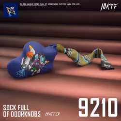 HV-MTL Sock Full of Doorknobs #9210