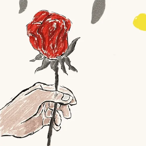 Tears and falling leaf.