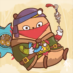 Hamsters #4671 (Moonlight Clan Unique)