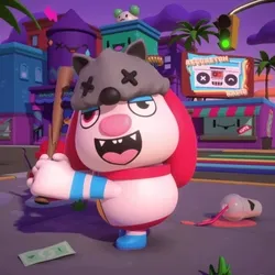 Wrocky the Bowling Trophy Polisher from the Lunar Mini Golf Course