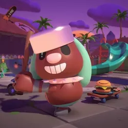 Wrocky from the Lunar Mini Golf Course