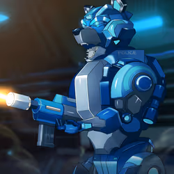 Racoon Blue