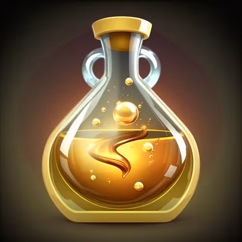 Vial of Golden Liquid