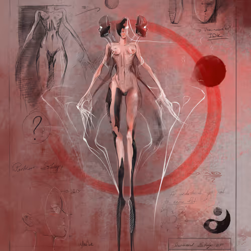 Anatomical Study Of Woman Figure No1