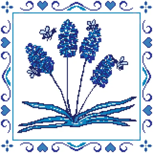Grape Hyacinths and Honey Bees