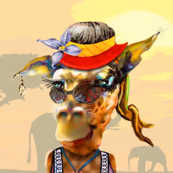 Flirty Giraffe #414
