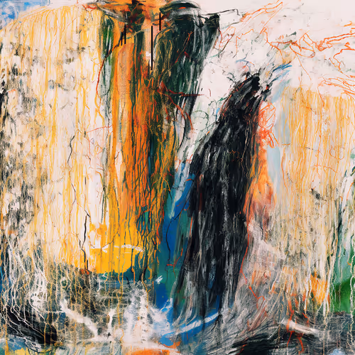 absent thoughts, like portals, through a waterfall