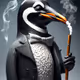 Smoking Penguin #1982