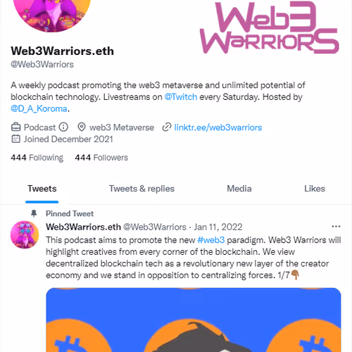 444 - Web3 Warriors Community